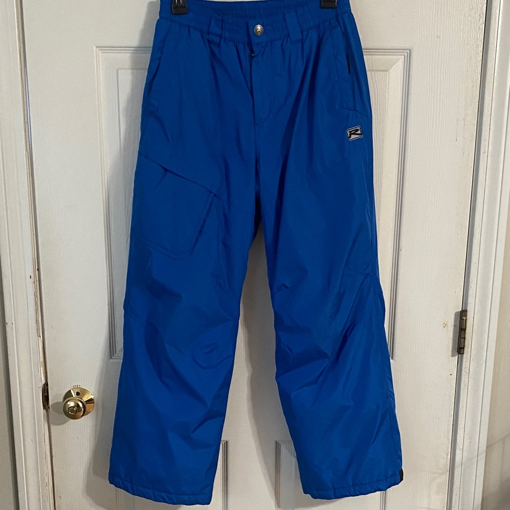 R Way Blue Ski Pants Youth XL 14 16 snow pants board snowpant